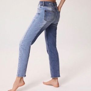 BDG two tone high rise jeans